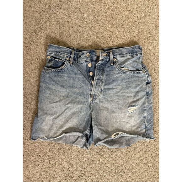 Everlane Rigid The Way High Jean Shorts size 30 - Picture 1 of 8